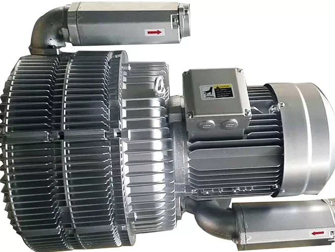 three stage side channel blower