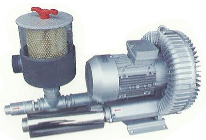 blower + vacuum filter+pressure relief valve+ silencer